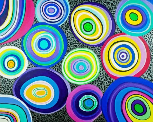 Colorful Circles paint by number