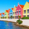 Colorful Houses In Bonaire paint by number