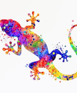 Colorful Lizard paint by numbers