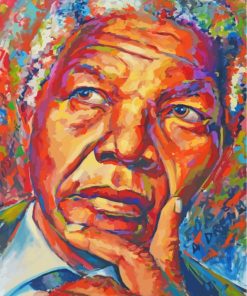 Colorful Nelson Mandela Art Paint by numbers