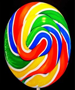 Colorful Lollipop paint by numbers