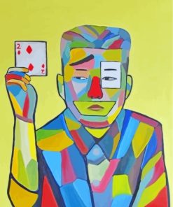 Colorful Poker Man paint by numbers