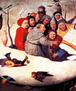 Concert In The Egg By Hieronymus Bosch paint by number