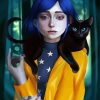 Coraline And Black Cat paint by numbers