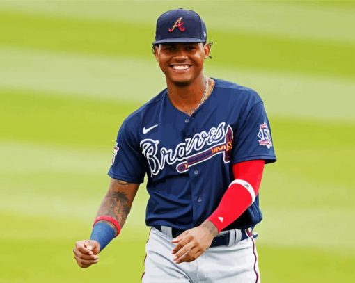 Cristian Pache Atlanta Braves paint by number