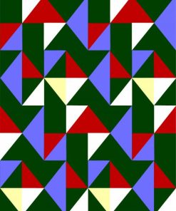 Cubism Pattern Art paint by number