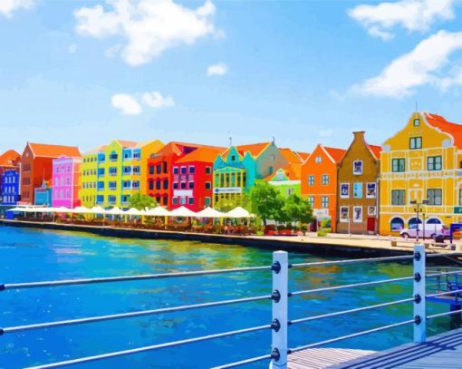 Curacao Island Country paint by number