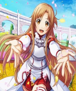 Cute Asuna paint by number