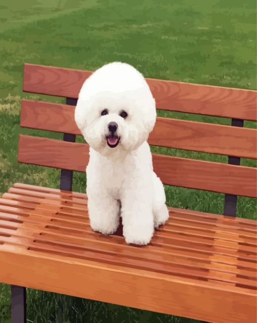 Cute Bichon Puppy paint by number