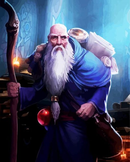 Deckard Cain Diablo Game paint by numbers