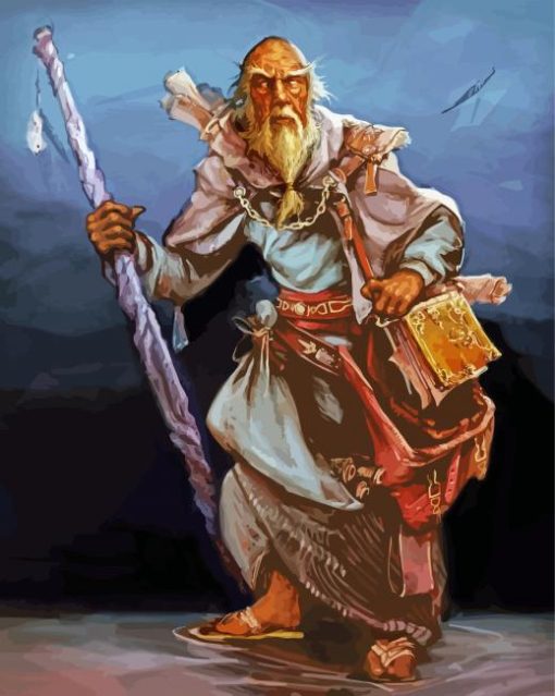 Deckard Cain Diablo Game paint by numbers