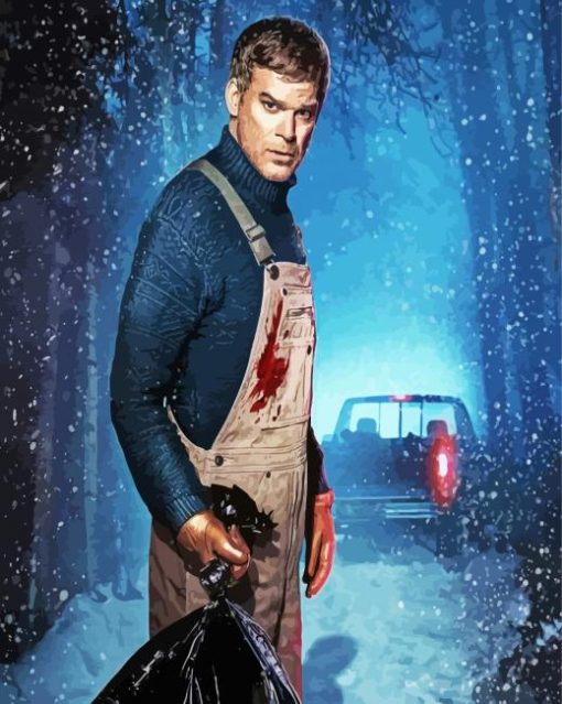 Dexter Morgan Actor paint by numbers