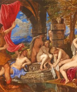 Diana And Actaeon By Tiziano paint by numbers