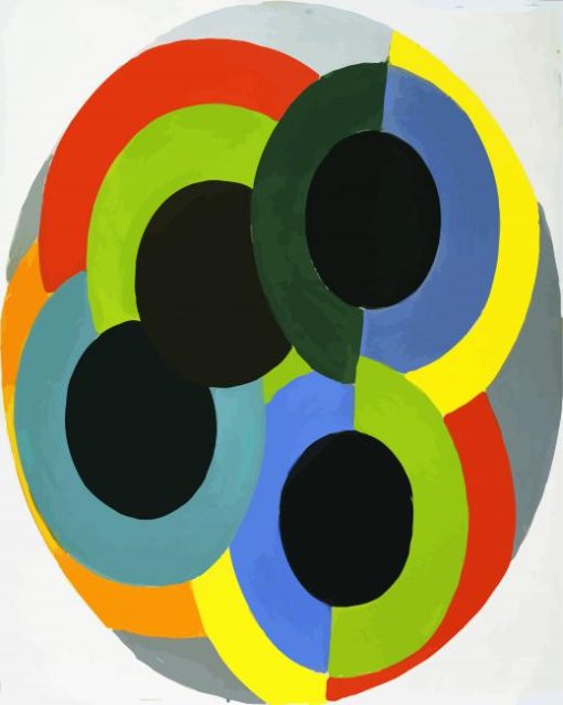 Disks Robert Delaunay paint by numbers