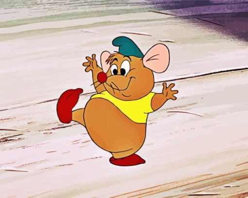 Disney Gus Mouse paint by number