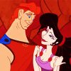 Disney Hercules And Megara paint by numbers