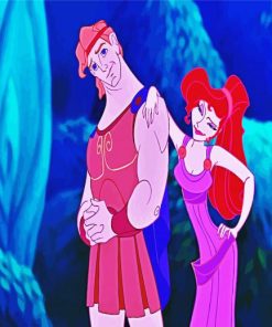 Disney Megara And Hercules paint by numbers