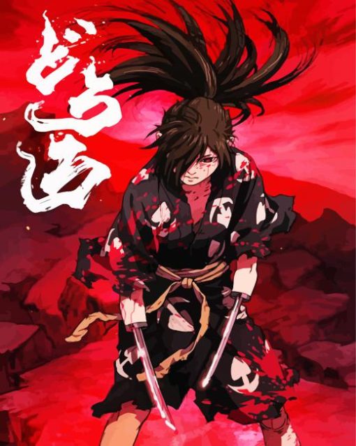 Dororo Hyakkimaru paint by numbers