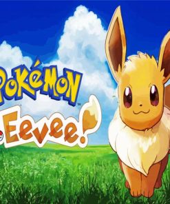 Eevee Pokemon Lets Go paint by number