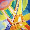 Eiffel Tower Robert Delaunay paint by numbers