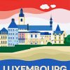 Europe Luxembourg Poster paint by numbers