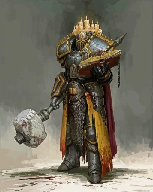 Fantasy Armor paint by numbers