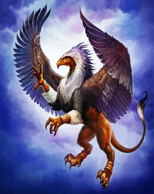 Fantasy Griffon paint by number