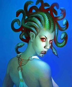 Fantasy Medusa paint by number