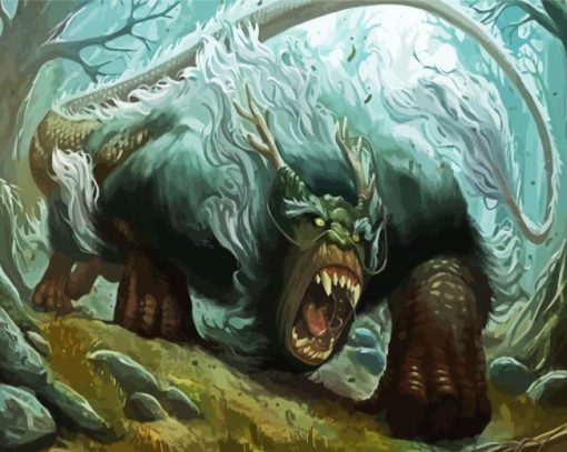 Fantasy Beast paint by numbers