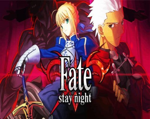 Fate Stay Night Video Game paint by number