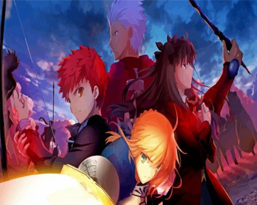 Fate Stay Night paint by numbers