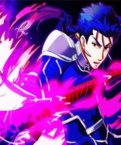 Fate Zero Lancer Art paint by numbers