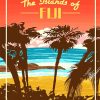 Fiji Island Poster paint by numbers