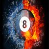 Fire 8 Ball Pool paint by number