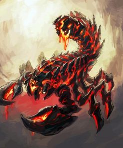 Fire Scorpion paint by numbers