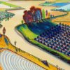 Flatland River By Thiebaud paint by numbers