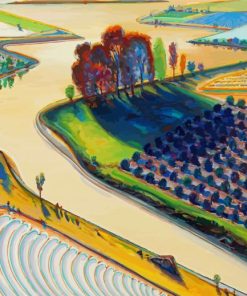 Flatland River By Thiebaud paint by numbers