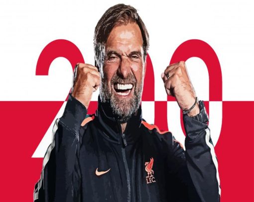 Football Manager Jurgen Klopp paint by number