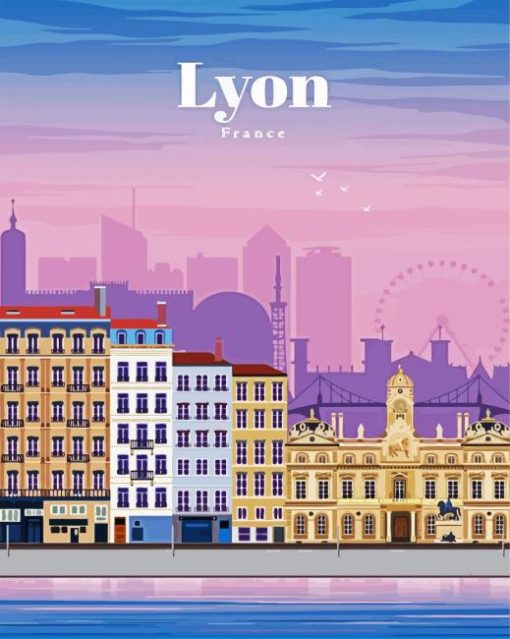 France Lyon City paint by numbers