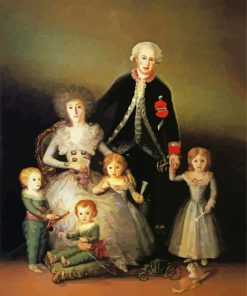 The Duke Osuna And His Family Francisco Goya paint by numbers