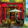 French Cafe paint by number