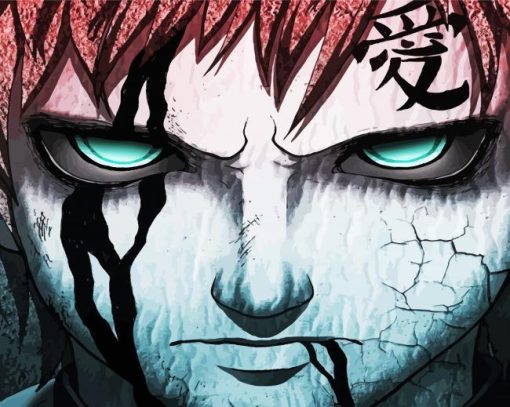 Gaara Naruto paint by numbers