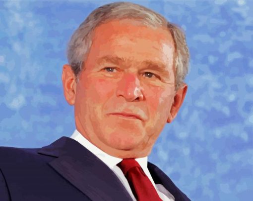 George W Bush paint by numbers