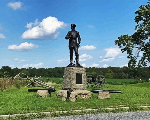 Gettysburg National Military Park paint by number