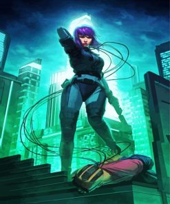 Ghost In The Shell Arise Anime Character paint by numbers