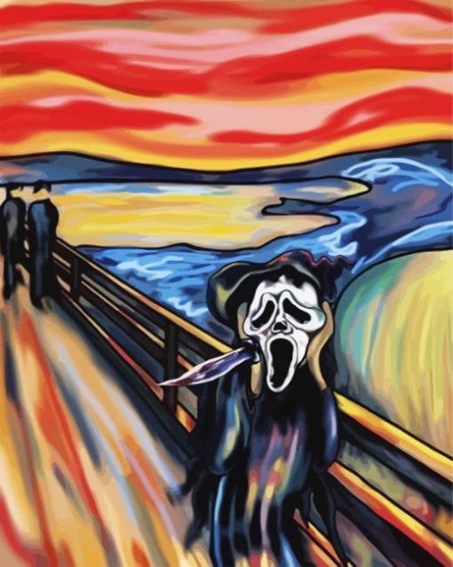 Ghostface Scream paint by numbers