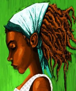 Girl In Rasta Style paint by number