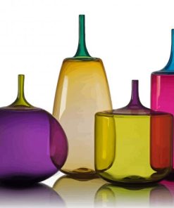 Glassware Bottles paint by number