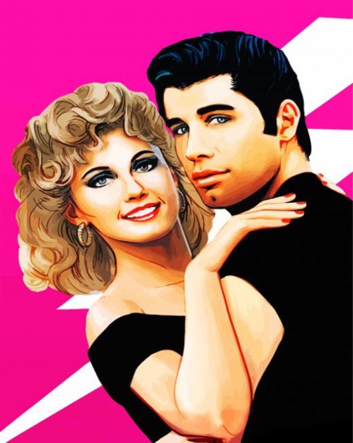 Grease Movie paint by number