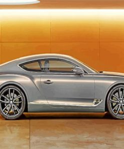 Grey Luxury Bentley Car paint by numbers